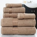 Hastings Home Hastings Home 6-Piece Cotton Bath Towel Set-Taupe 664050FZZ